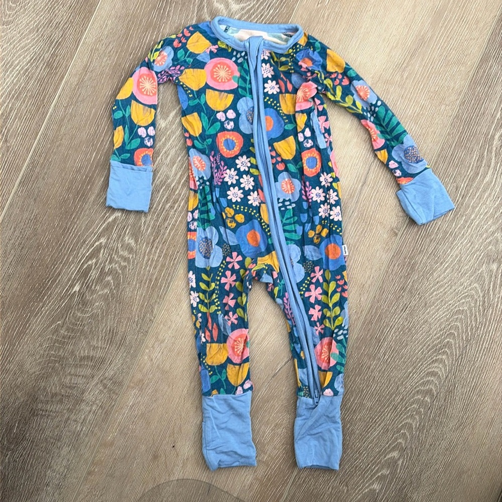 Little sleepies 3-6 folk floral